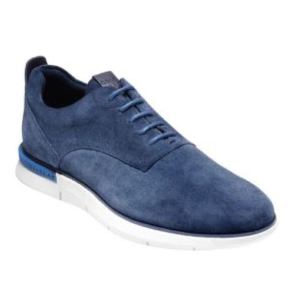 Cole Haan Men\'s Grand Horizon Oxford II - Navy Blue Suede | Size 9.5 main image 4
